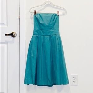 Teal Strapless Midi Dress | Size: 2P